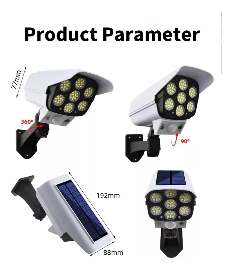PACK 3 FOCOS SOLARES LED 150W CON SENSOR DE MOVIMIENTO - 5