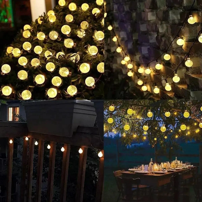 LUCES DE CADENA SOLARES 13M 80 LED PARA JARDIN - 4