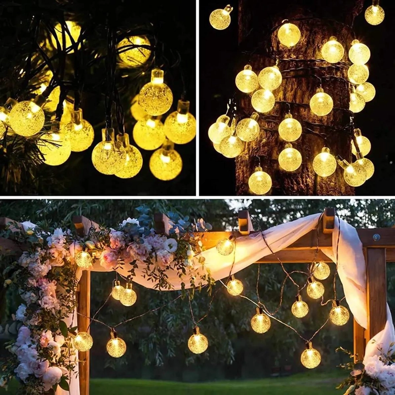LUCES DE CADENA SOLARES 13M 80 LED PARA JARDIN - 5