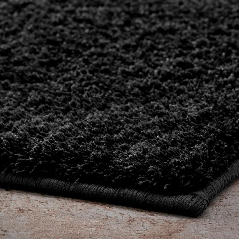 PISO DE BAÑO ANTIDESLIZANTE NEGRO 50X80 CM - 3