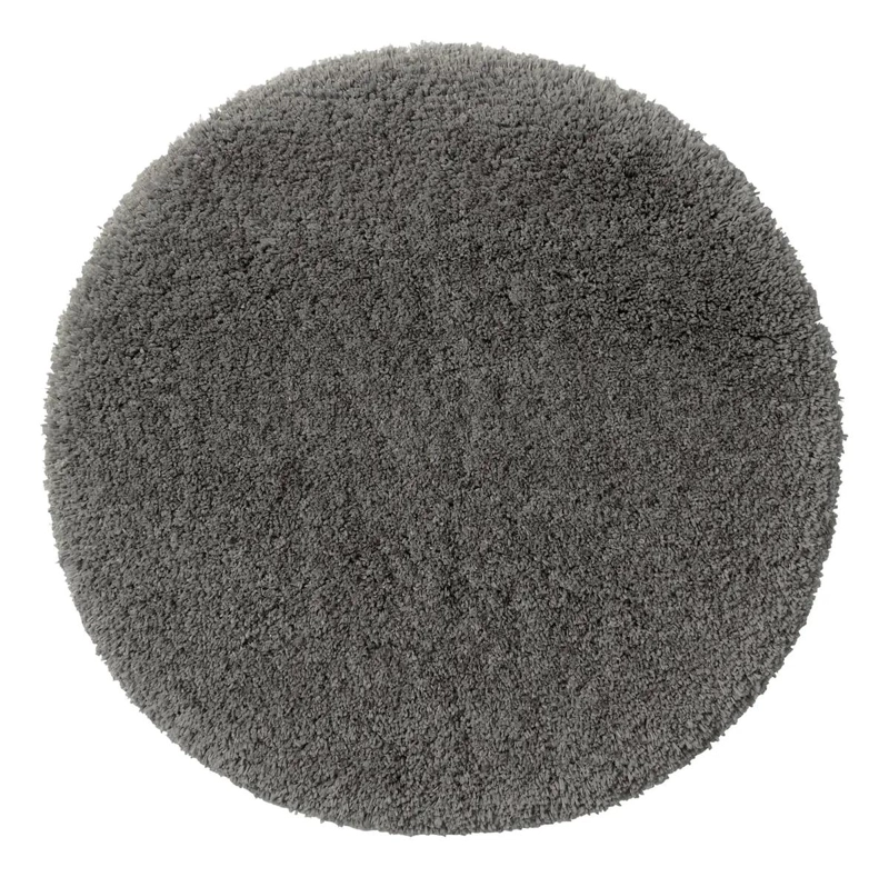 PISO DE BAÑO REDONDO MICROFIBRA AZUL OSCURO 65 CM - 1