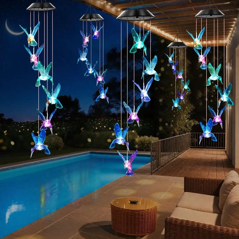SET 3 LUCES SOLARES COLGANTES PARA JARDIN Y TERRAZA - 1