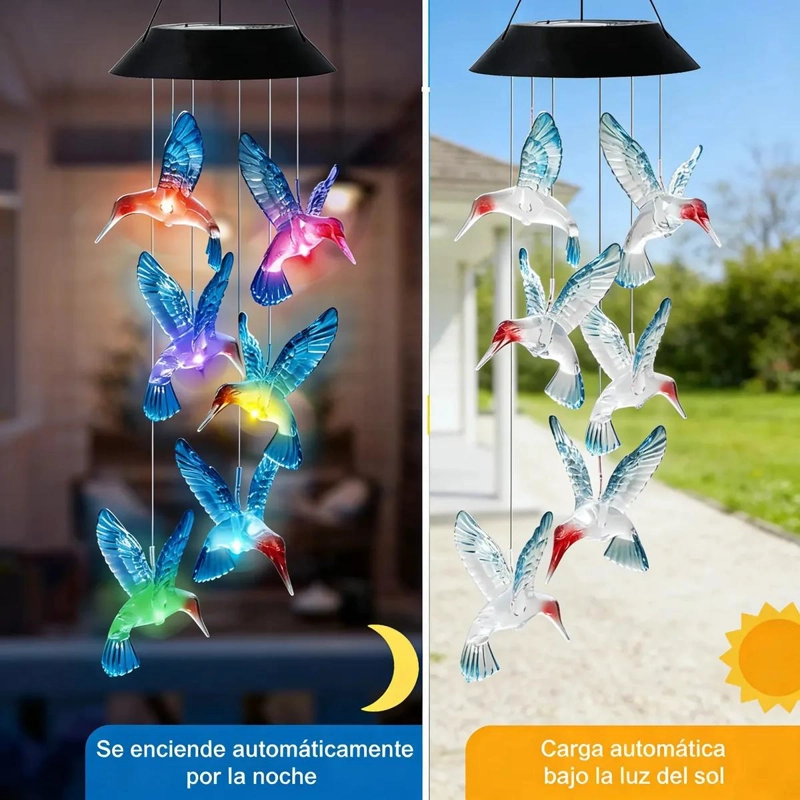 SET 3 LUCES SOLARES COLGANTES PARA JARDIN Y TERRAZA - 3