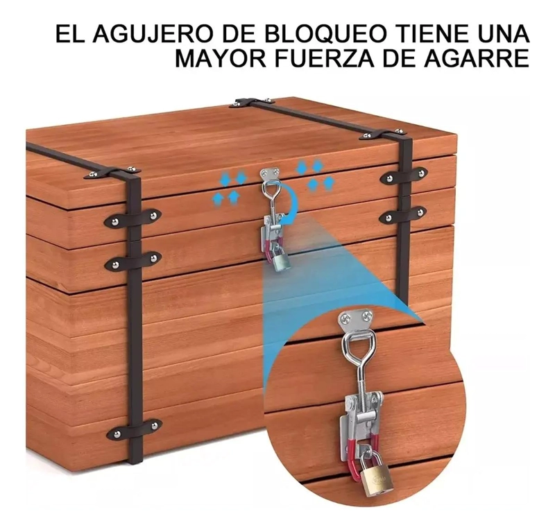 SUJETADORES RAPIDOS CON PALANCA Y CERROJO 5 UNIDADES - 4