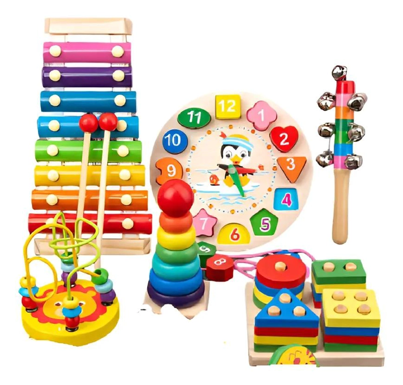 JUGUETE DIDACTICO MONTESSORI DE MADERA PARA NIÑOS - 1