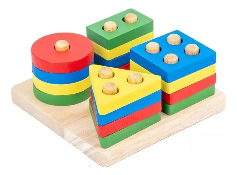 JUGUETE DIDACTICO MONTESSORI DE MADERA PARA NIÑOS - 4