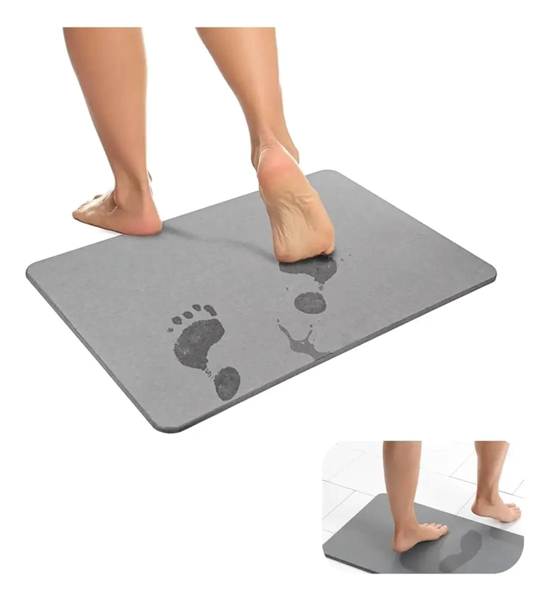 PISO PARA BAÑO ANTIDESLIZANTE SECADO RAPIDO 60X39 CM - 1