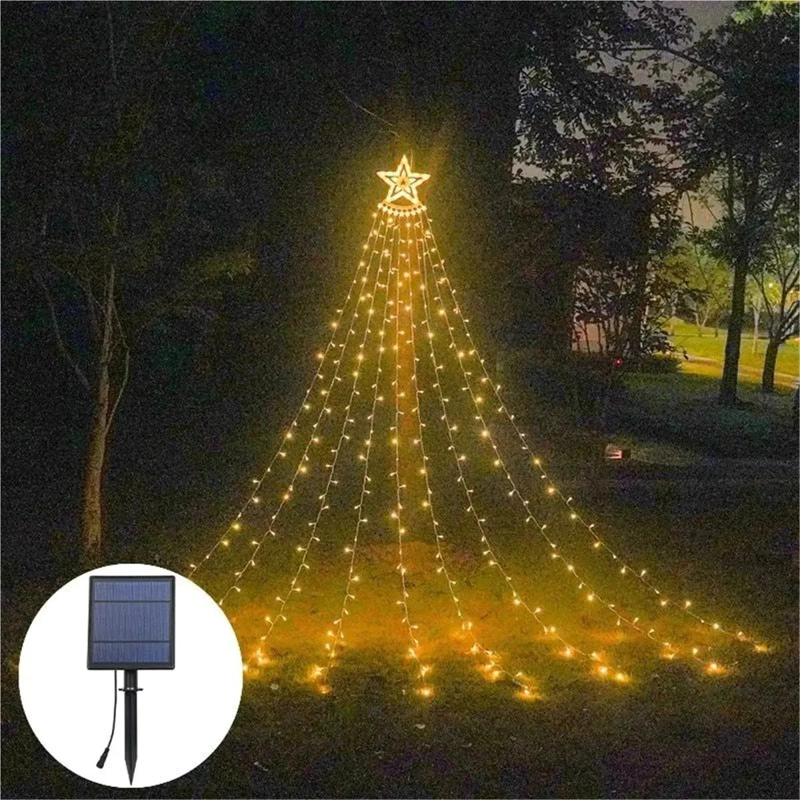 LUCES SOLARES LED DECORATIVAS PARA JARDIN NAVIDEÑO - 1