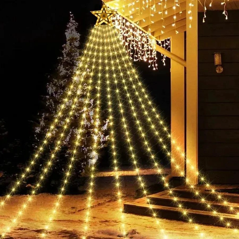 LUCES SOLARES LED DECORATIVAS PARA JARDIN NAVIDEÑO - 2