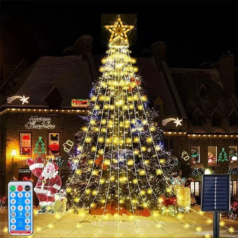 LUCES SOLARES LED DECORATIVAS PARA JARDIN NAVIDEÑO - 4