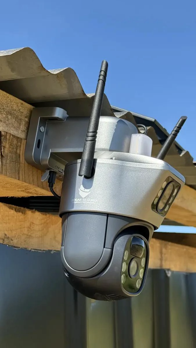 CAMARA SOLAR DOBLE LENTE CON CHIP INTEGRADO - 4