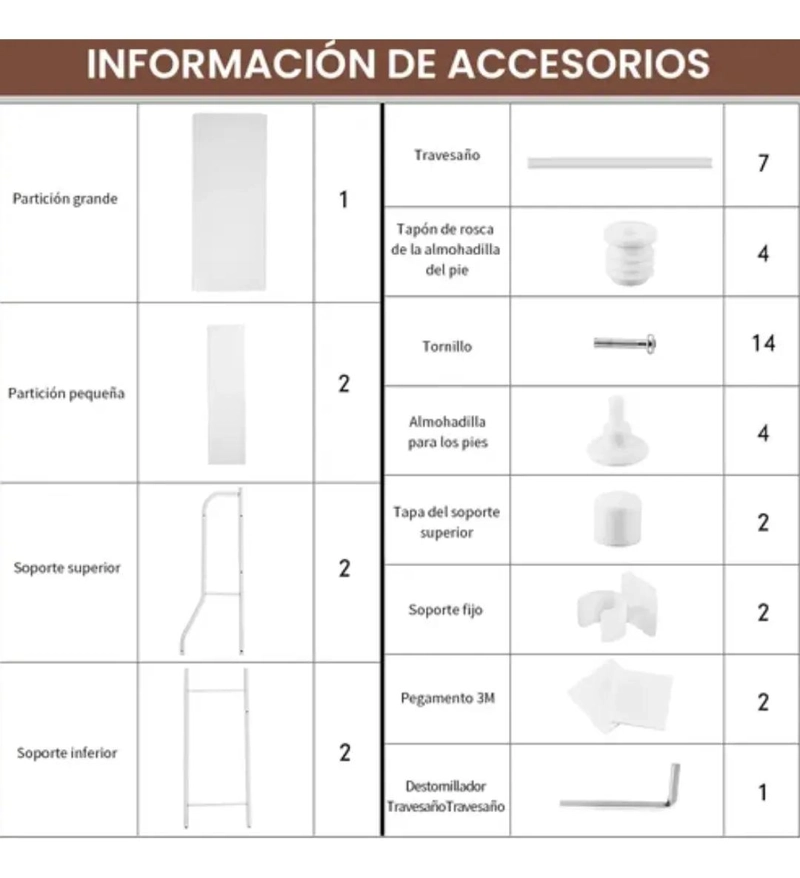 ESTANTE ORGANIZADOR DE BAÑO 3 NIVELES - 4