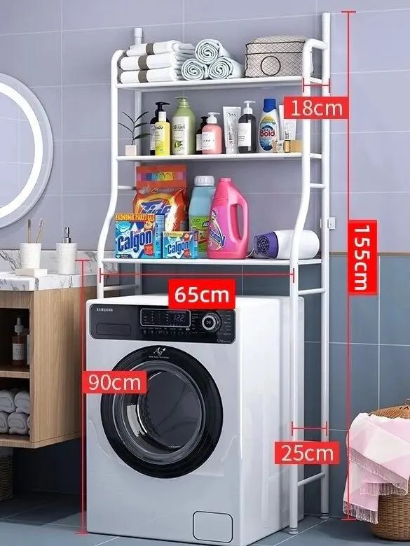 ORGANIZADOR METALICO DE 3 NIVELES PARA LAVADORA Y BAÑO - 4