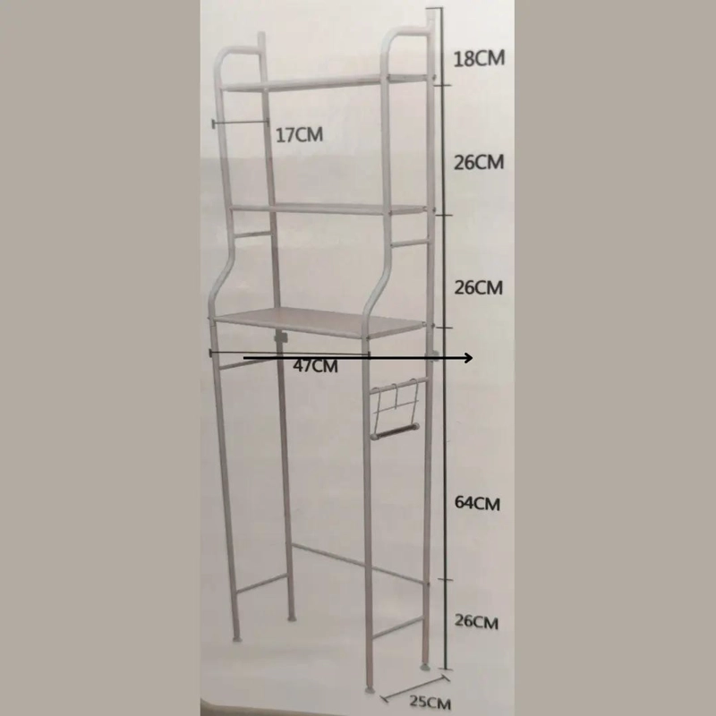 MUEBLE ORGANIZADOR DE BAÑO CON 3 NIVELES - 5