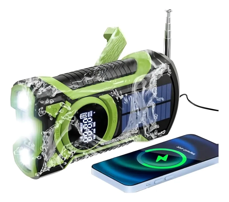 RADIO SOLAR PORTATIL CON BLUETOOTH Y BATERIA 5000MAH - 1