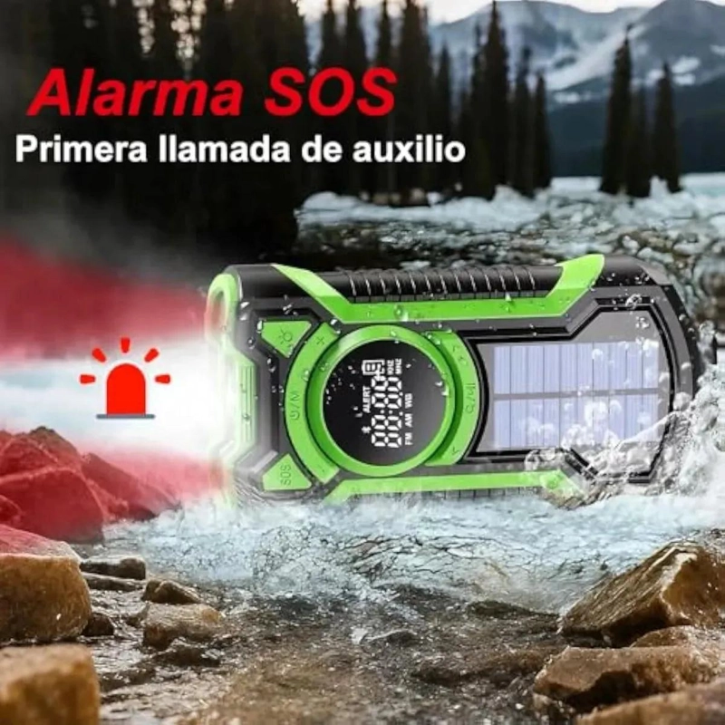 RADIO SOLAR PORTATIL CON BLUETOOTH Y BATERIA 5000MAH - 4