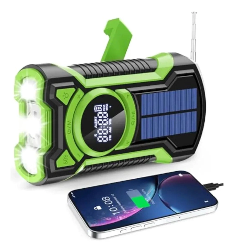 RADIO SOLAR PORTATIL CON BLUETOOTH Y BATERIA 5000MAH - 5
