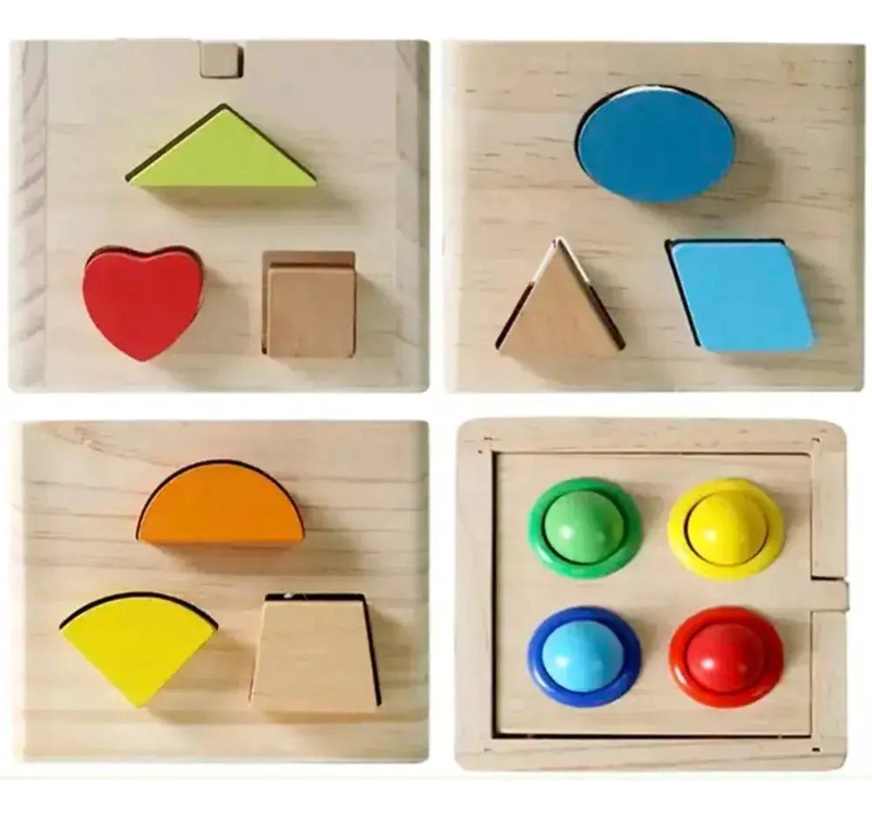 CUBO DIDACTICO MULTI ENCAJE PARA MARTILLAR DE MADERA - 2