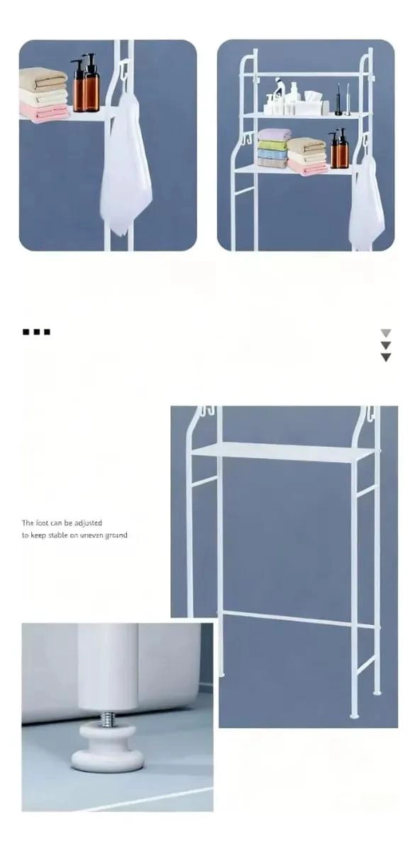 MUEBLE ORGANIZADOR PARA BAÑO BLANCO 153X47X25 CM - 2