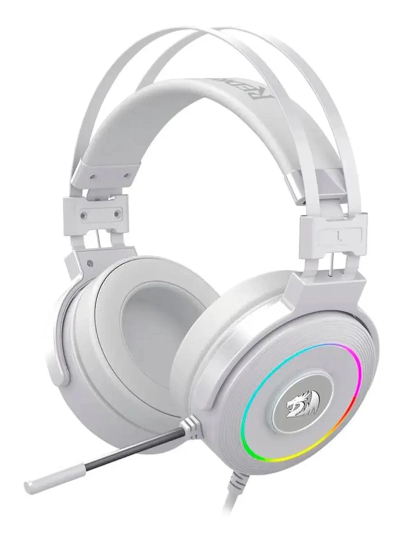 AUDIFONOS GAMER CON SONIDO 7.1 RGB USB BLANCO - 1