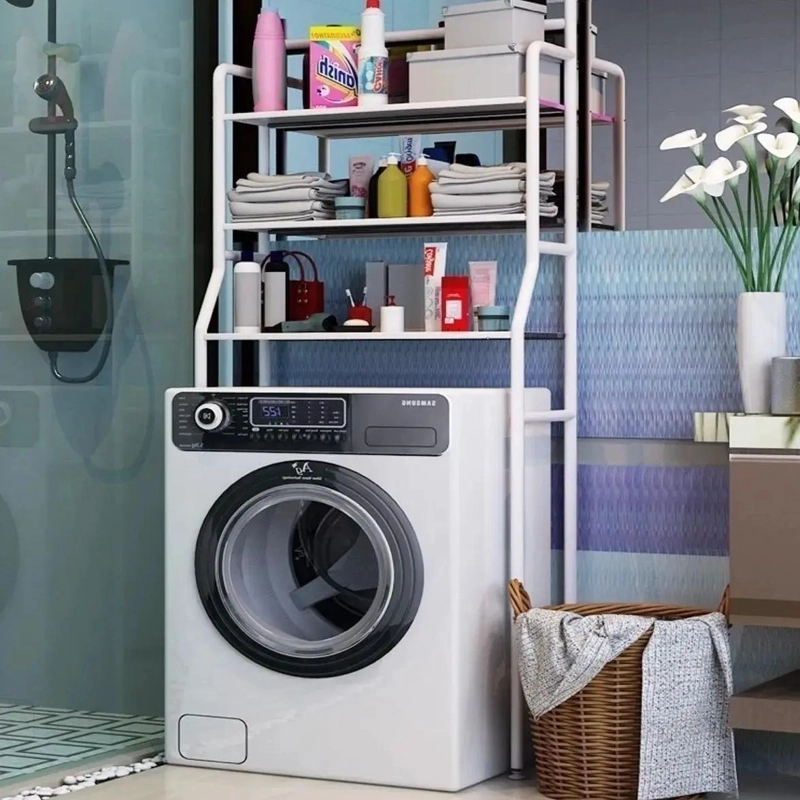 ORGANIZADOR METALICO PARA LAVADORA Y BAÑO 3 NIVELES - 3
