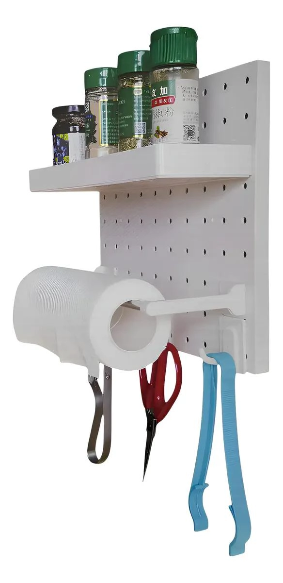PLACA AJUSTABLE DE PARED CON AGUJERO Y GANCHO - 1