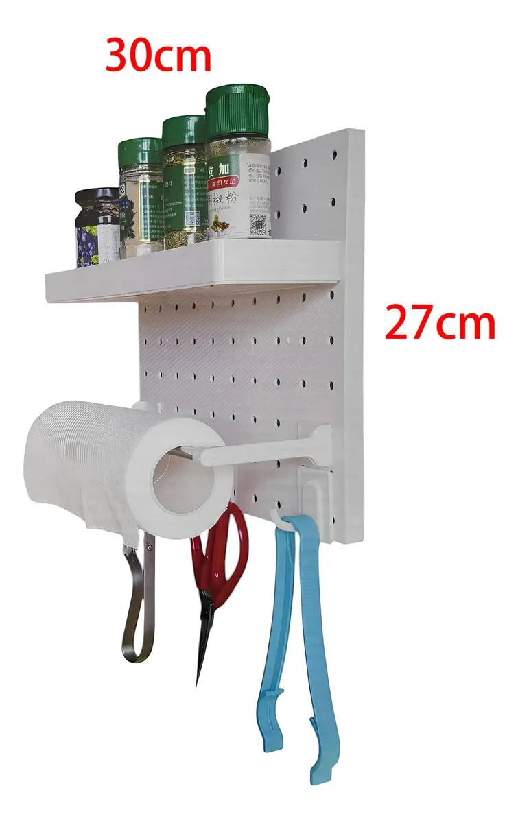 PLACA AJUSTABLE DE PARED CON AGUJERO Y GANCHO - 3