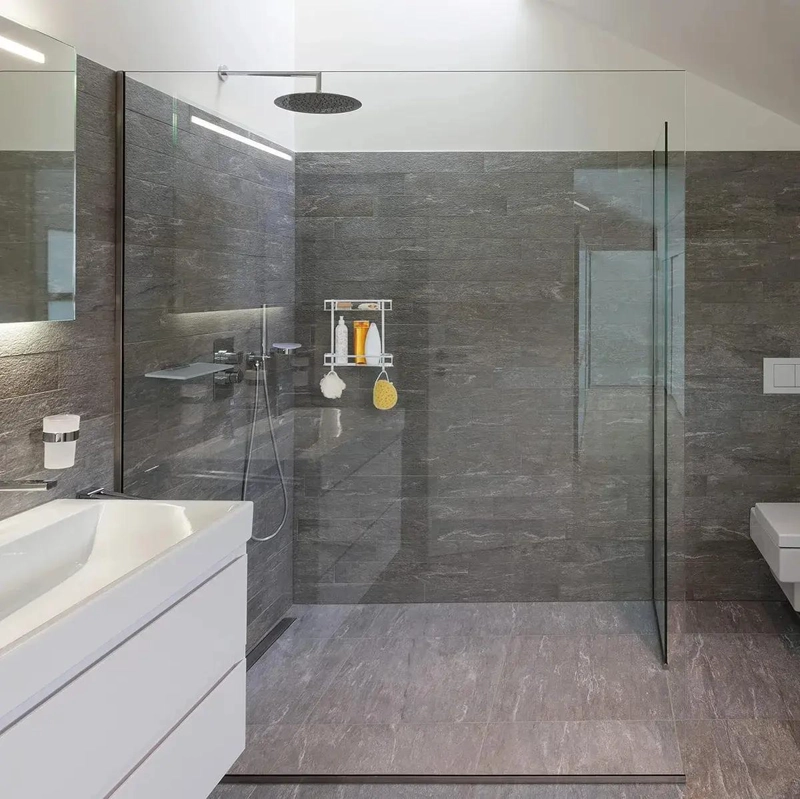 ORGANIZADOR DE BAÑO DE 2 NIVELES CON GANCHOS - 4