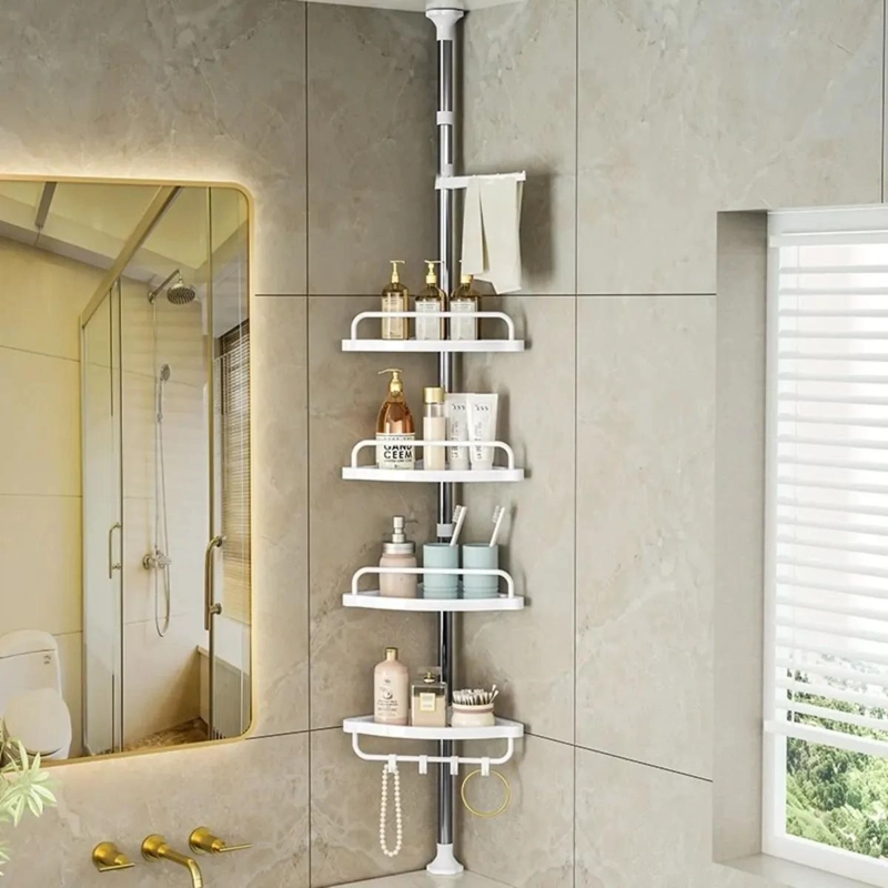 ORGANIZADOR ESQUINERO DE BAÑO 4 NIVELES MULTIFUNCIONAL - 2