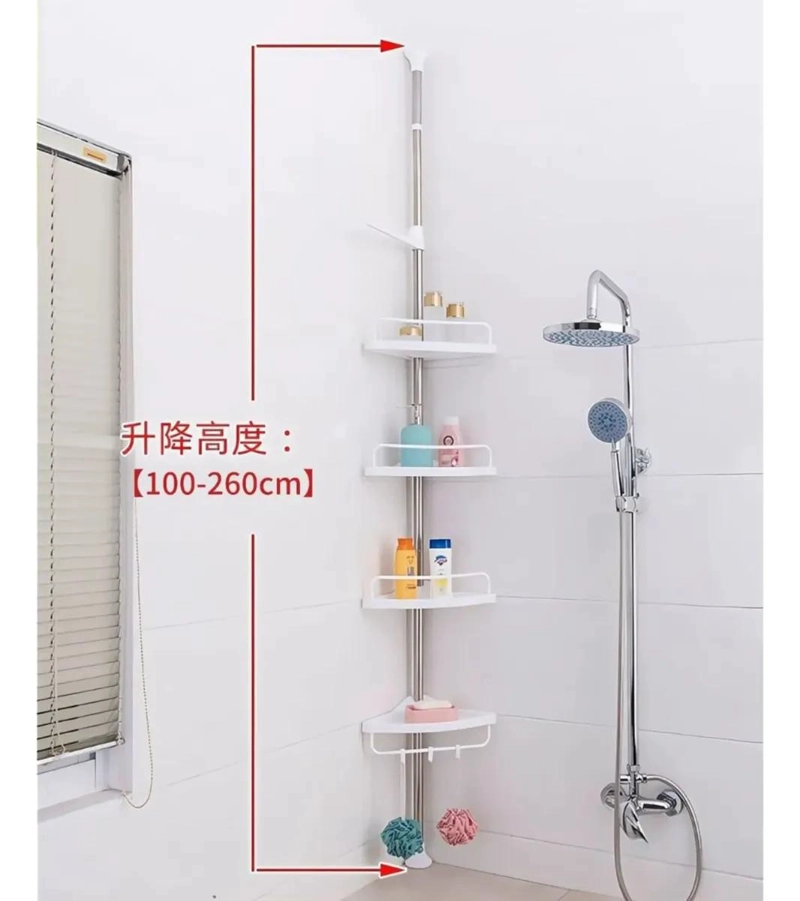 ORGANIZADOR ESQUINERO DE BAÑO 4 NIVELES MULTIFUNCIONAL - 4