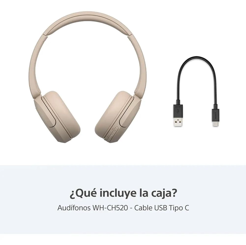 AUDIFONOS INALAMBRICOS BEIGE CON MICROFONO Y BATERIA DURM - 5