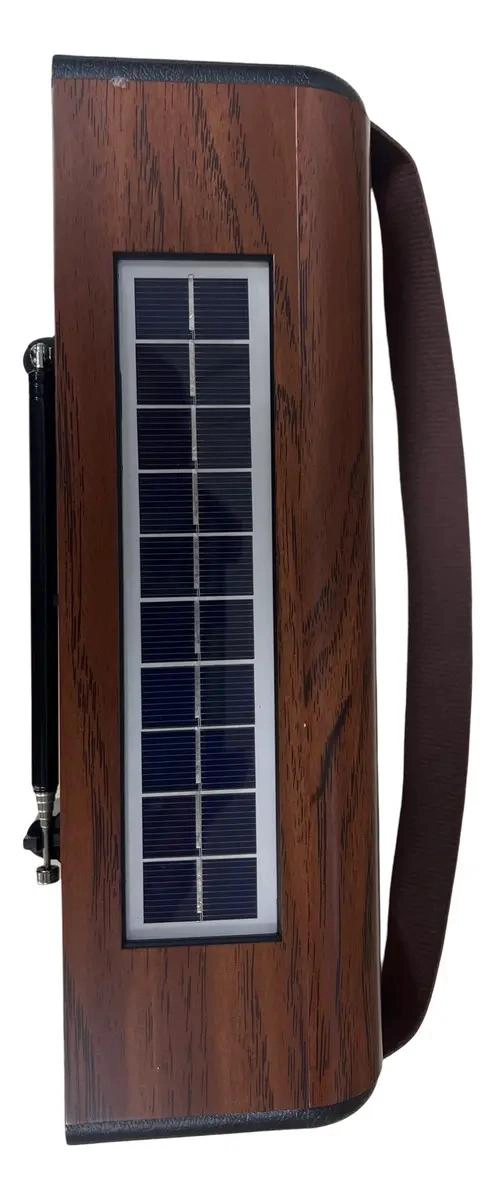 RADIO VINTAGE PORTATIL SOLAR CON BLUETOOTH Y CONTROL REMO - 3