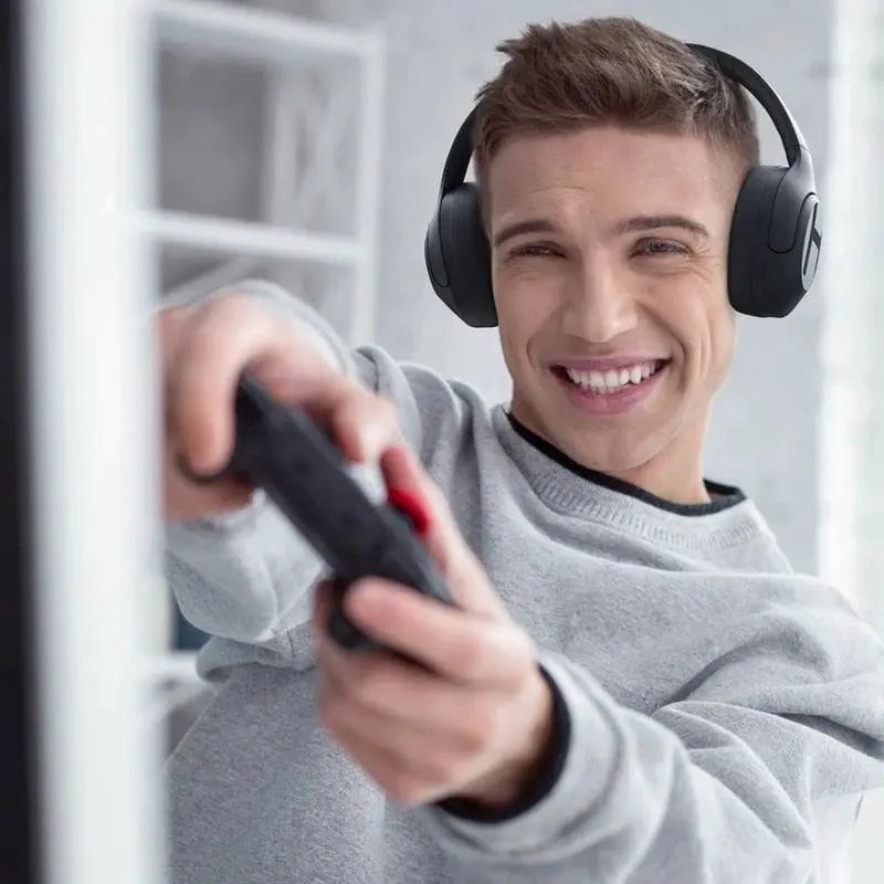 AURICULARES OVER EAR BLUETOOTH CON ANC HIBRIDO AZUL - 4