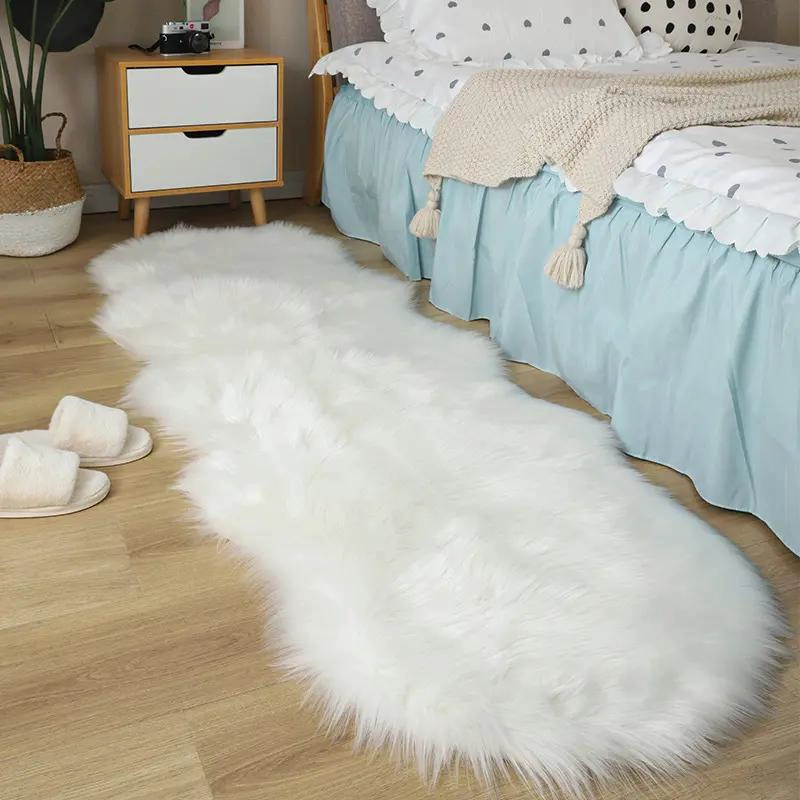 ALFOMBRA DE PELO DE OVEJA 60X180 CM PARA BAÑO Y PASILLO - 1