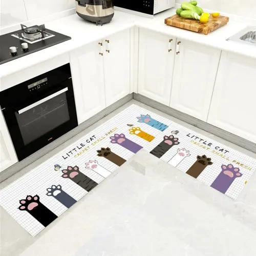 JUEGO DE 2 ALFOMBRAS ANTIDESLIZANTES PARA COCINA Y BAÑO - 2