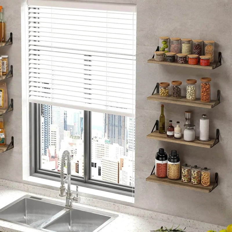 SET DE 4 ESTANTES FLOTANTES PARA PARED - 4