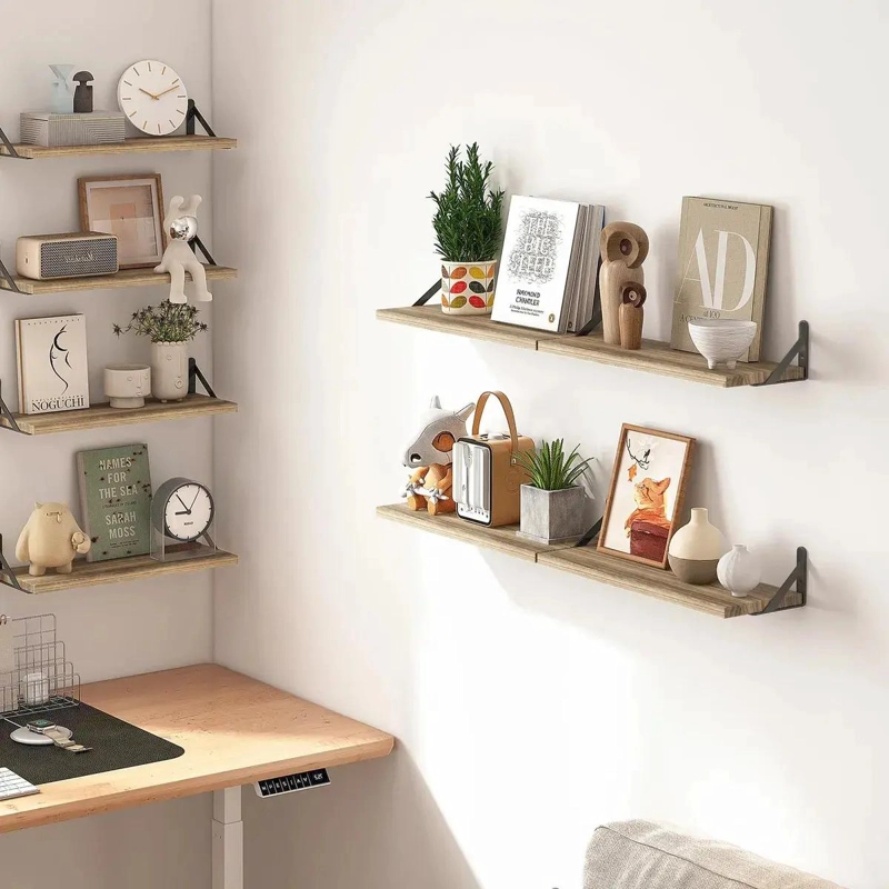 SET DE 4 ESTANTES FLOTANTES PARA PARED - 5