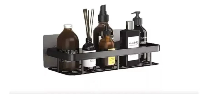 ESTANTE DE ALMACENAMIENTO PARA BAÑO SIN PERFORACIONES 3 P - 1