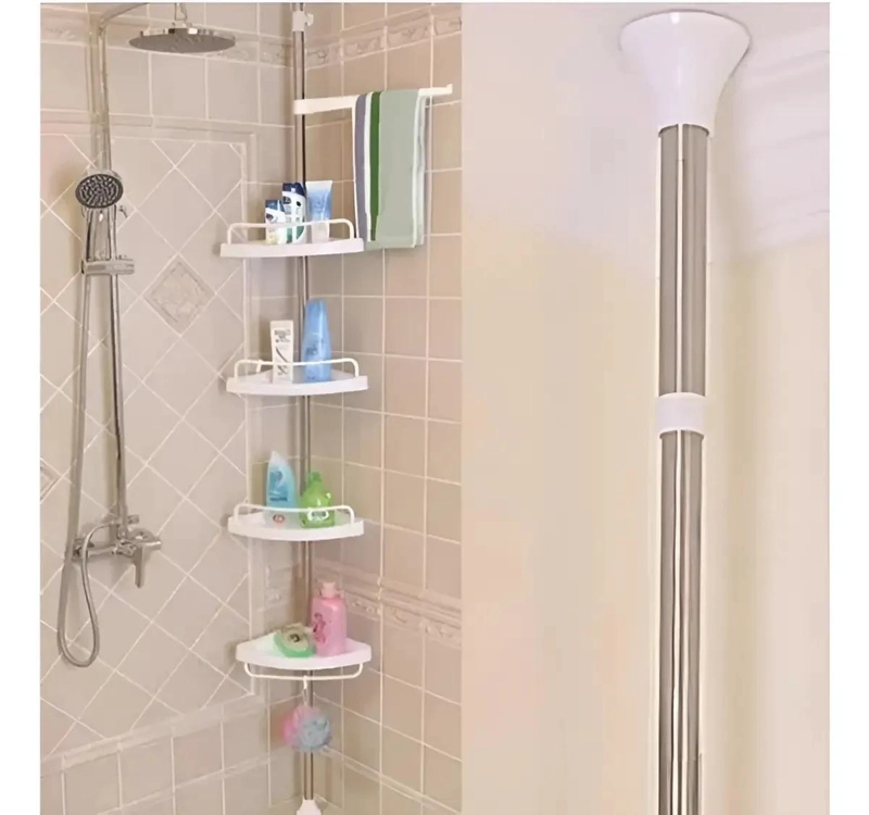 ORGANIZADOR ESQUINERO PARA BAÑO CON MULTIPLES NIVELES - 2