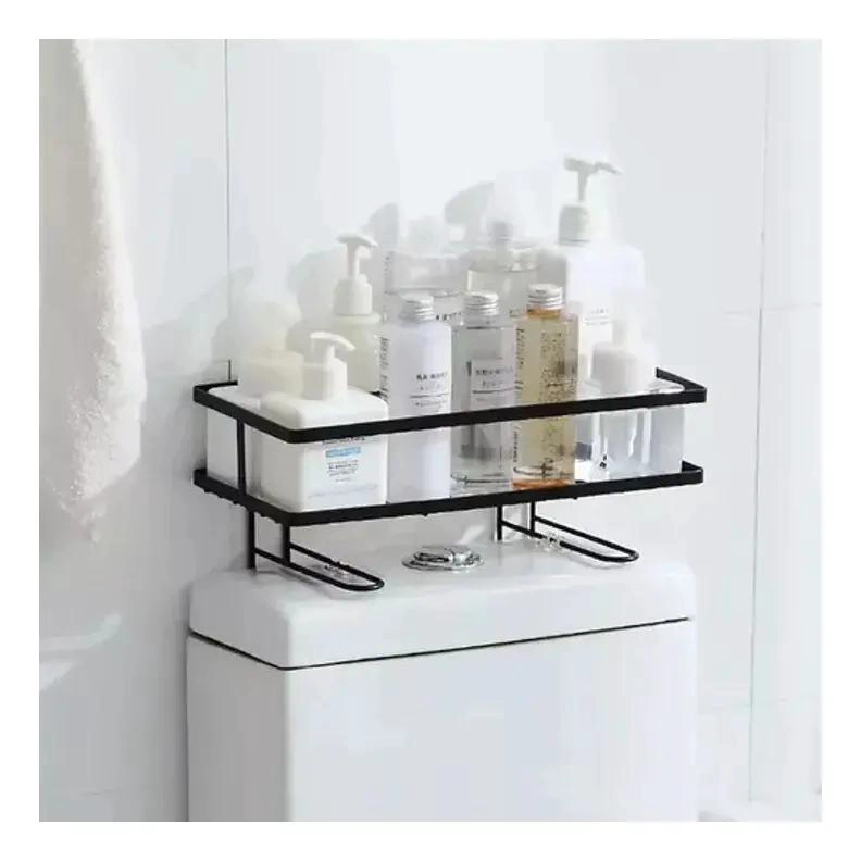ESTANTE METALICO ORGANIZADOR PARA BAÑO Y REPISA DE INODOR - 2