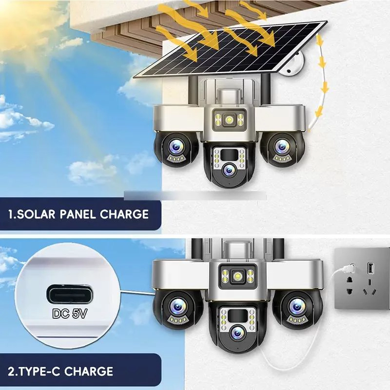 CAMARA SOLAR INALAMBRICA PARA VIDEOVIGILANCIA EXTERIOR - 2