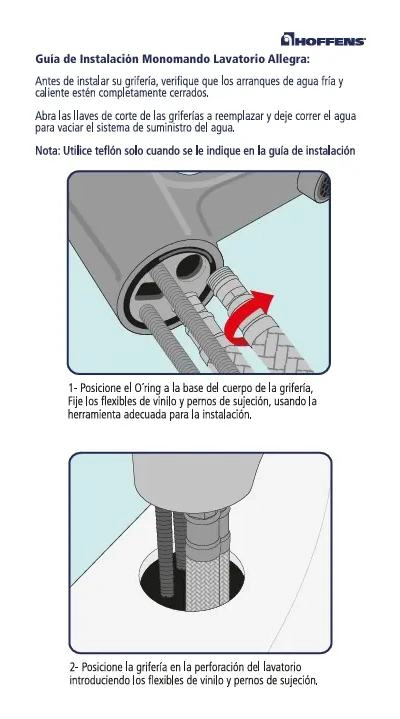 LLAVE MONOMANDO PARA LAVATORIO CROMADA CON ABS - 4
