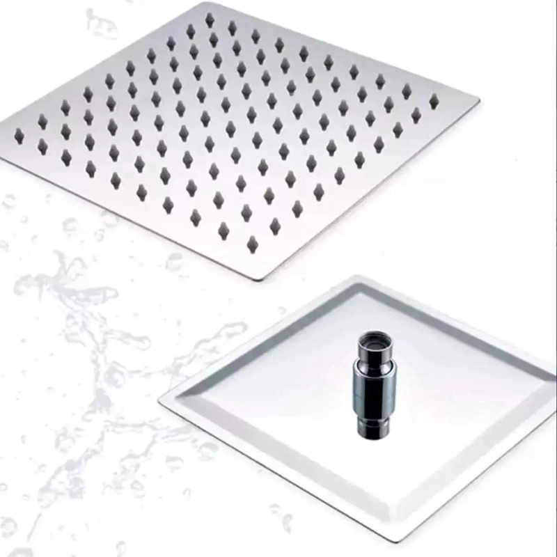 PLATO DE DUCHA CUADRADO 20 CM CON BRAZO PARA FLEXIBLE 30  - 5