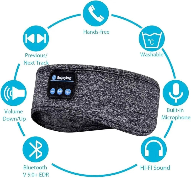 AURICULAR VINCHA BLUETOOTH PARA CORRER Y DORMIR - 3