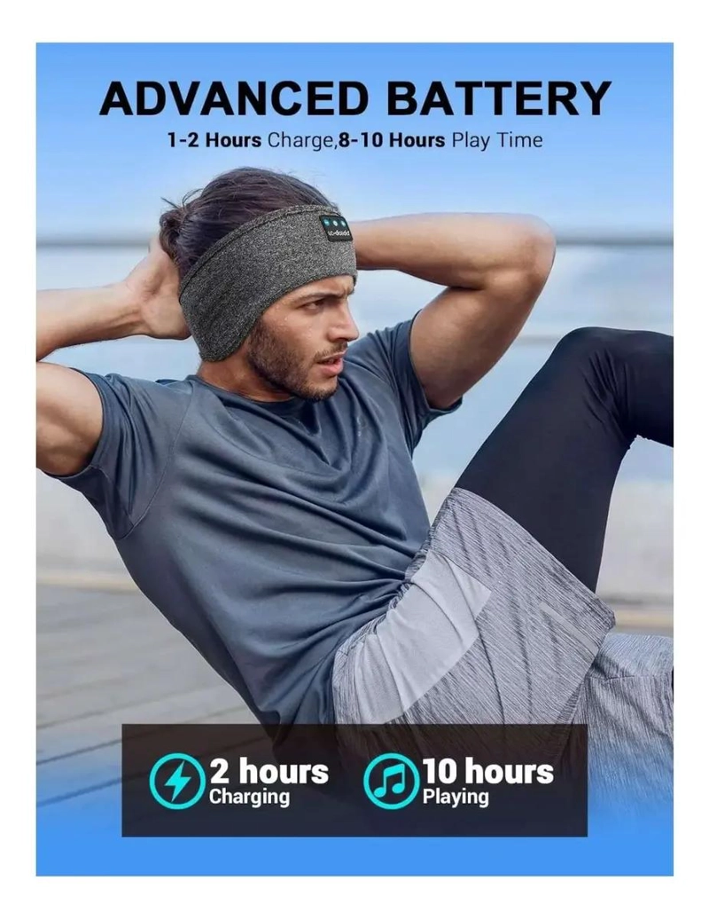 AURICULAR VINCHA BLUETOOTH PARA CORRER Y DORMIR - 4