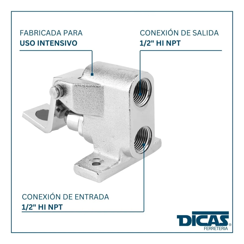 LLAVE PEDAL SIMPLE DE BRONCE CON ACCIONAMIENTO AUTOMATICO - 5