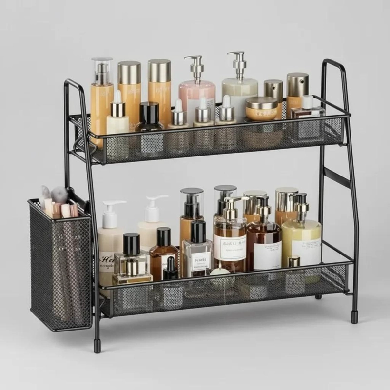 ORGANIZADOR DE DUCHA CON REPISA PARA BAÑO 35X26X14 CM - 4