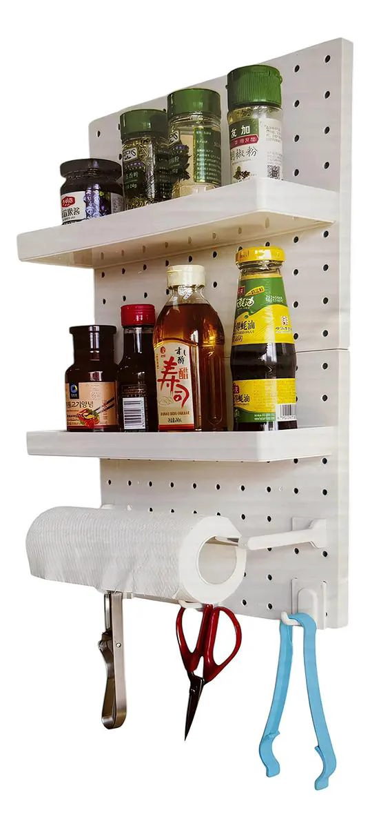 PLACA AJUSTABLE DE PARED CON AGUJERO Y GANCHO - 1