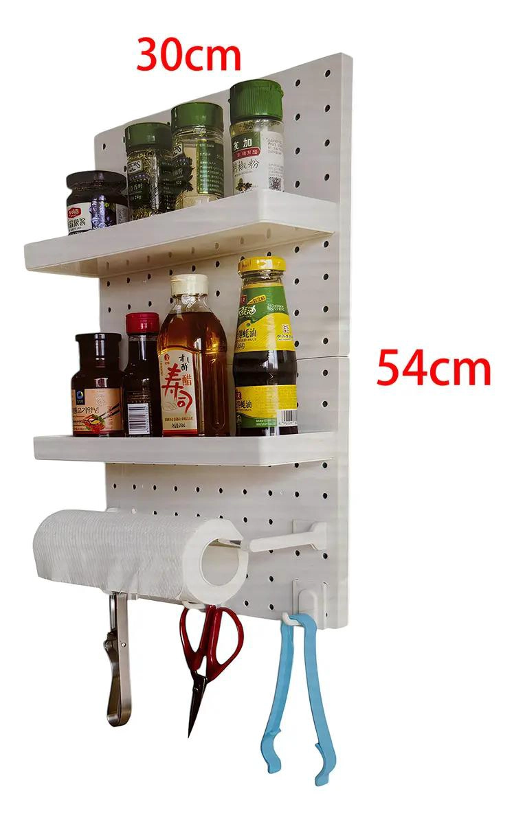 PLACA AJUSTABLE DE PARED CON AGUJERO Y GANCHO - 3