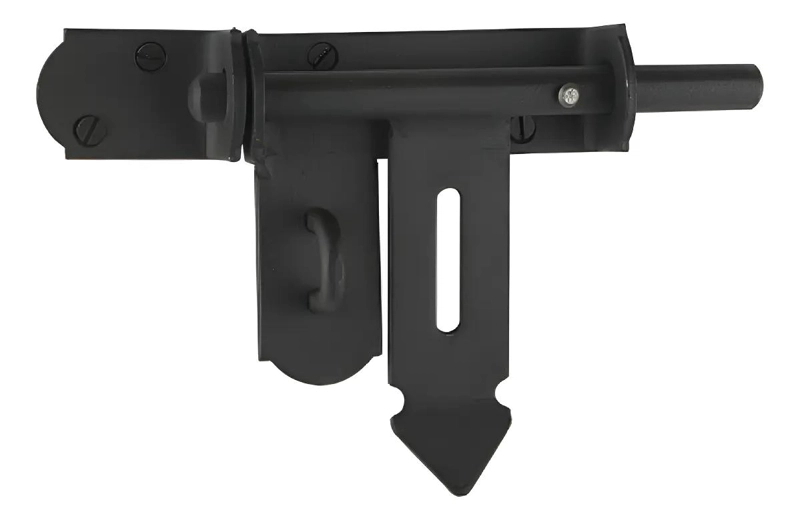 CERROJO CARCELERO 7 NEGRO PARA SEGURIDAD - 1